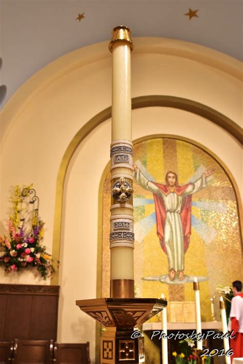 Paschal Candle Saint Clement Catholic Parish