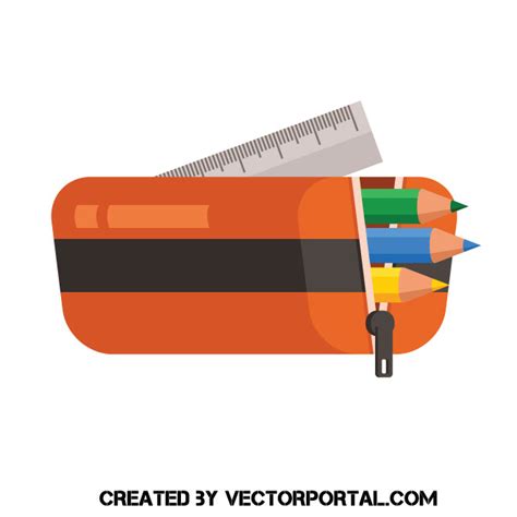 Pencil Case Royalty Free Stock Svg Vector And Clip Art