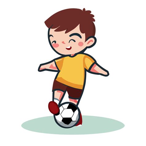 Kids Playing Soccer Clipart