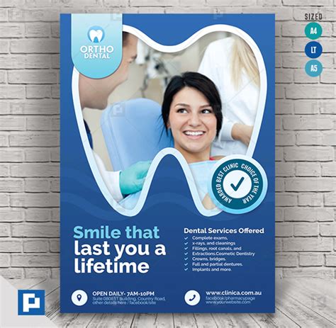 Dental Clinic Promotional Flyer Psdpixel