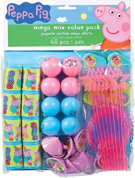 Fun Express Peppa Pig Mega Favor Pack 48pc For Birthday