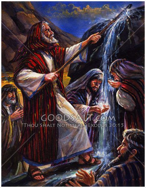 Moses Gets Water From A Rock Artofit