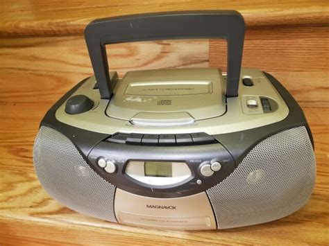 Magnavox MCS200SL Am Fm Radio Cd Cassette Tape Stereo Boombox For