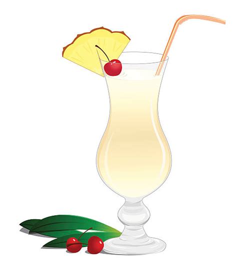 Royalty Free Pina Colada Clip Art Vector Images And Illustrations Istock
