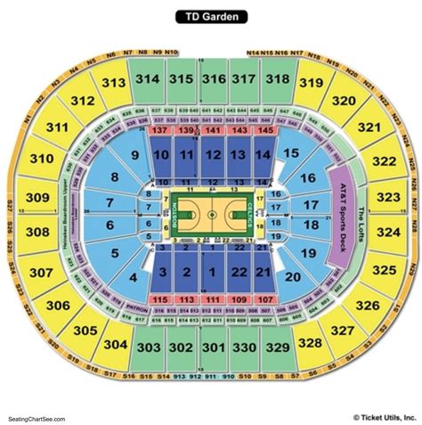 Boston Celtics Seating Chart With Seat Numbers Elcho Table