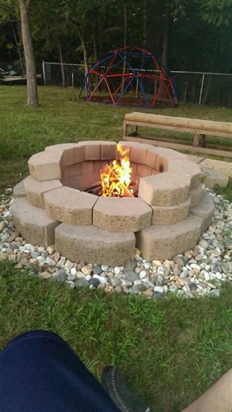 Fire Pit Cement Landscape Blocks Outside Fire Pits Cool Fire Pits