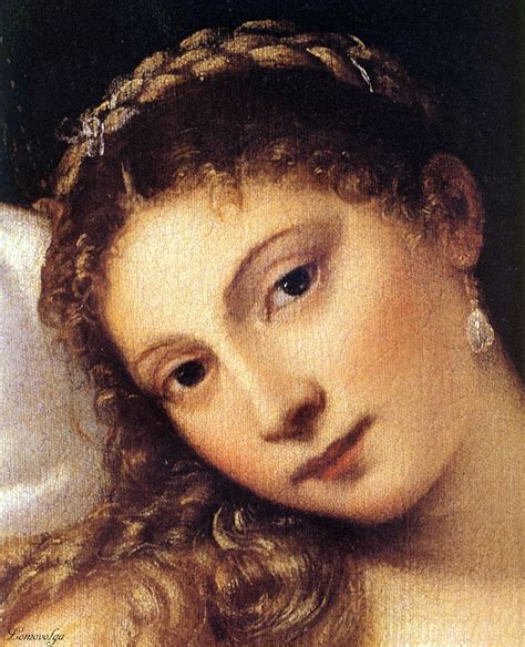 Titian Venere Di Urbino Venus Von Urbino 1538 Detail