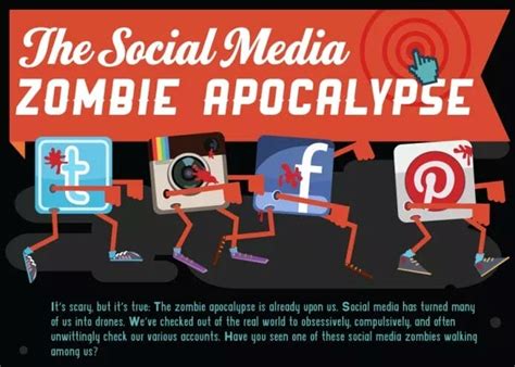 Social Media Zombies Infographic