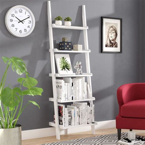 Gilliard Ladder Bookcase Leaning Bookcase Cube Bookcase Etagere
