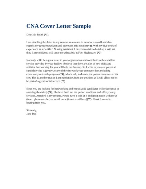 Nancy worked on a nursing team at my hospital for nearly six years, and i was more than satisfied with her performance throughout that time. Basic CNA Cover Letter Samples and Templates