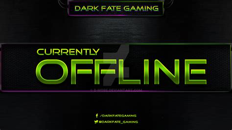 Custom Stream Offline Screen Dark Fate Gaming By B Mobe On Deviantart