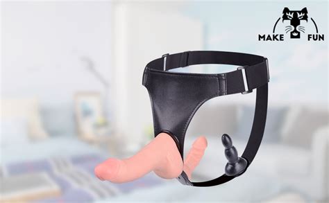 Amazon Com Strap On Harness Realistic Dildos With Anal Plug Inch