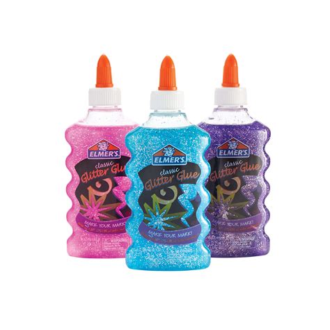 Elmers Galaxy Slime Starter Kit With Purple Pink And Blue Glitter Glue