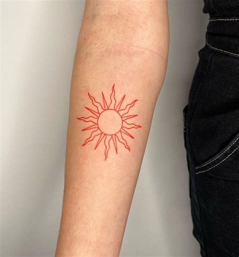 Share More Than Red Sun Tattoo Latest In Coedo Com Vn
