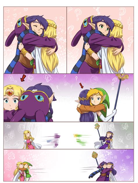 the legend of zelda a link between worlds link princess zelda ravio and princess hilda