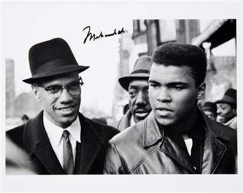 As ali got older, people wanted to remember him at his absolute best. MUHAMMAD ALI SIGNED 1963 PHOTOGRAPH WITH MALCOLM X - Current price: $1500