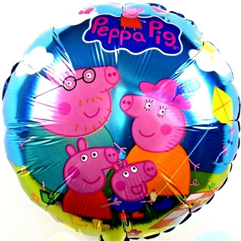 3x R17f6 Peppa Pig Helium Foil Balloons Children Birthday Party Present