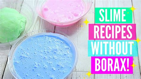 Testing Popular No Borax Slime Recipes How To Make Slime Without Borax