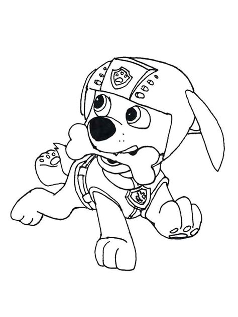 Rocky with claws paw patrol. Zuma Paw Patrol coloring pages. Download and print Zuma ...