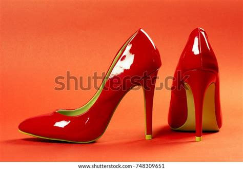 Sexy Red High Heels Shoes On Stock Photo 748309651 Shutterstock