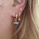 Lapis Lazuli Gemstone Hoop Earrings By Misskukie Notonthehighstreet Com