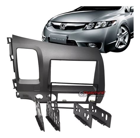 Moldura Painel 2 Din Dvd Honda New Civic 2008 2009 2010 2011 Molduras