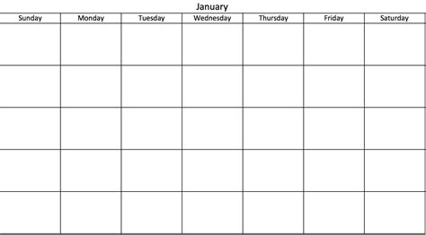 Free Printable Blank Calendar Template Weekdays Only Example Calendar