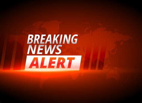 Breaking News Alert Background In Red Theme Download Free Vector Art