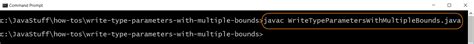 How To Write Type Parameters With Multiple Bounds In Java Webucator