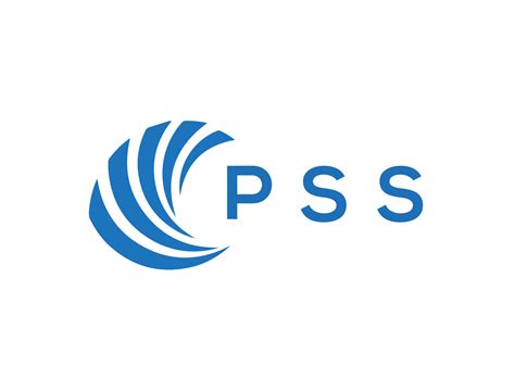Pss Letter Logo Design On White Background Pss Creative Circle Letter
