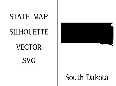South Dakota State Map Silhouette Svg Graphic By Mappingz · Creative
