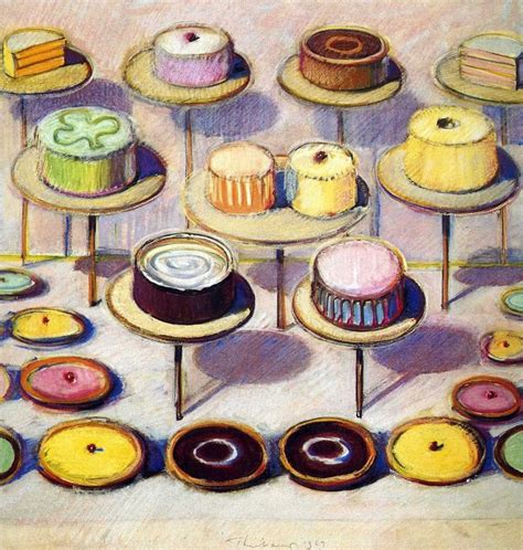 Wayne Thiebaud Wayne Thiebaud Cakes Food Art Painting Wayne Thiebaud Paintings