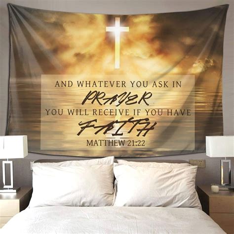 Buy Christian Tapestry Wall Hanging For Bedroom Aesthetic Inspirational
