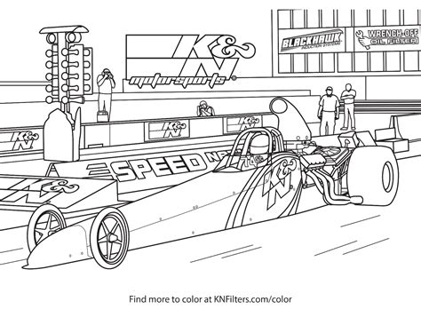 Dragster Coloring Coloring Pages