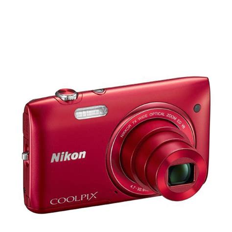Nikon Coolpix S3500 Compact Digital Camera Red 20 1 MP 7x Optical