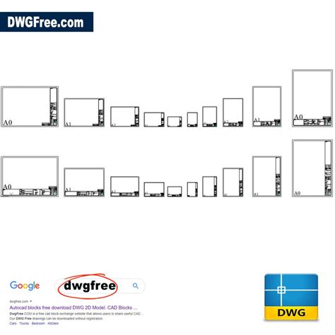 Title Blocks Layout In Metric Dwg Blocks Drawing Free For Autocad