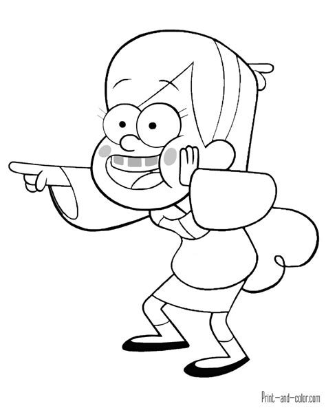 Gravity Falls Coloring Pages Print And