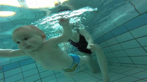 Baby Swimming Underwater Youtube