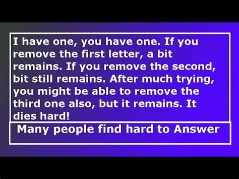 So here are some riddles i tried to solve earlier but failed hard at, while i had 20 seconds per riddle i'll post the answers in 15 mins. Riddles that will make you feel stupid | Riddles that will trick your friends - YouTube