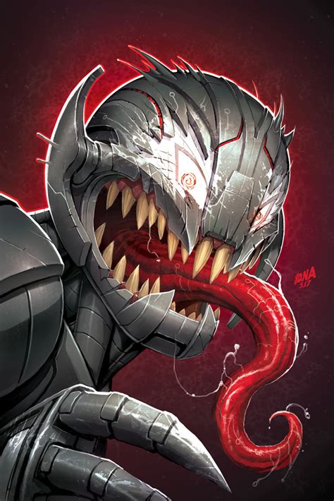 ArtStation - Venomized Ultron, David Nakayama