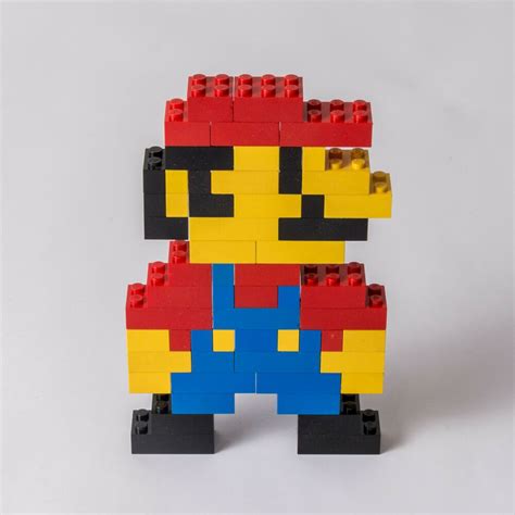 Lego Moc Super Mario Bricks Custom Stile Bit Pixel Art Supermario