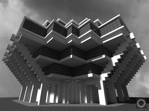 Gamers Design Brutalist Buildings On Minecraft Здания в майнкрафт