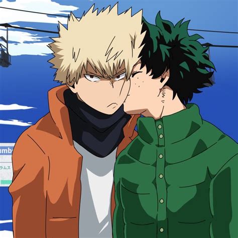 Two Anime Characters Are Kissing Each Other