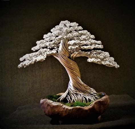Wire Tree Sculpture In Silver By Rick Skursky Sculpture By Ricks Tree
