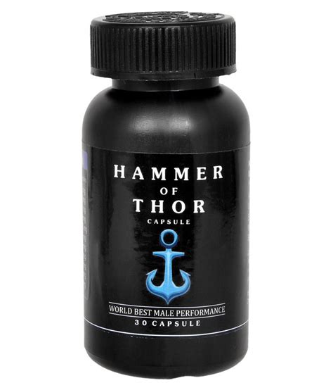 Hammer of thor pack comes in pack of 30 capsule. HERBAL HAMMER OF THOR Capsule 30 no.s Pack Of 1: Buy ...