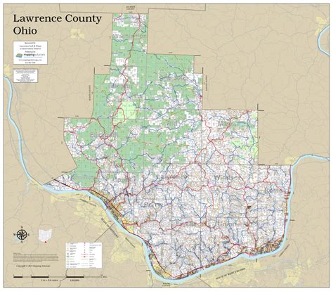 Lawrence County Ohio Map Table Rock Lake Map