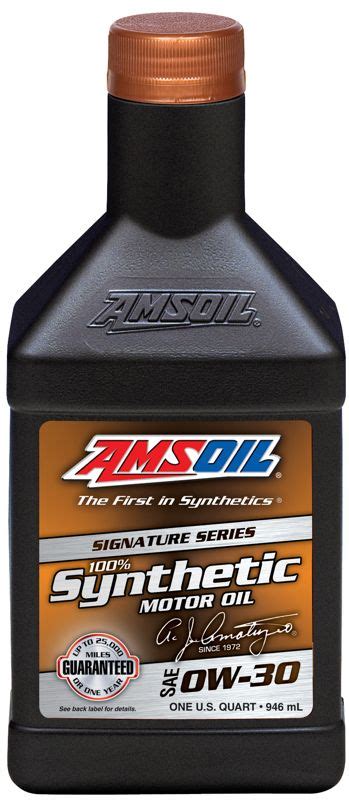 The first key thing to do is to look in the owners manual (or oil cap) for the grade of motor oil recommend (0w20, 10w30.). AMSOIL Signature Series Synthetic 0W-30 Motor Oil