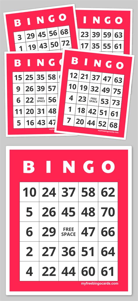 100 Free Printable Bingo Cards 1 75 My Bingo Cards 110 Free