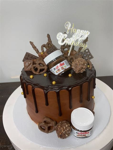 Dripping Cake Cake Desserts Nutella