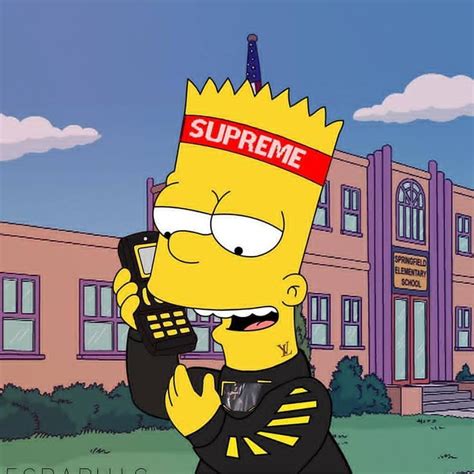 Bart Simpson Supreme Wallpaper Pc Bart Simpson Supreme
